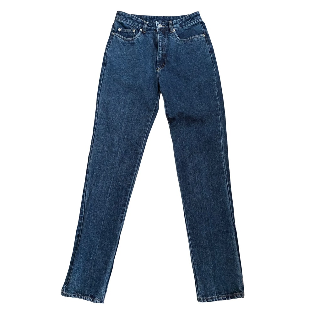Freego Vintage 90s High Rise Straight Leg Jeans Medium Wash Denim Juniors 9